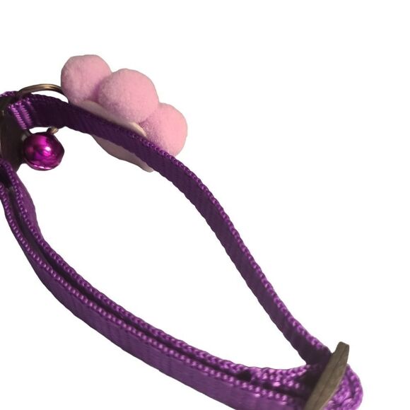 Breakaway Purple Poufball Collar OSFA NWOT‎ - Picture 4 of 5
